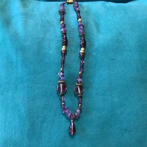 Handmade Amethyst Bead Choker